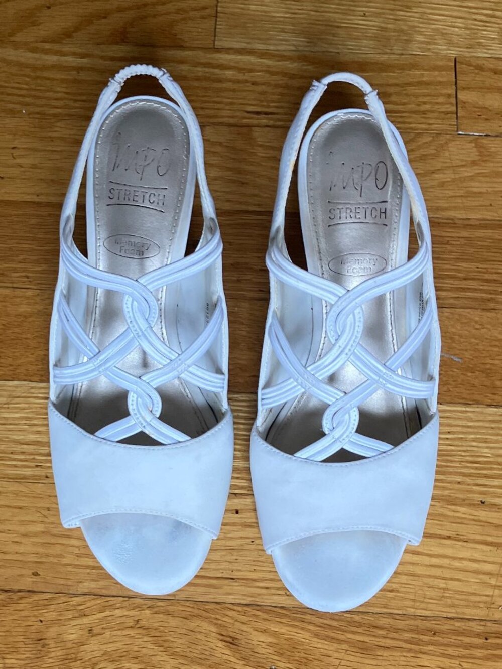 IMPO White Heel Sandals-Sz9